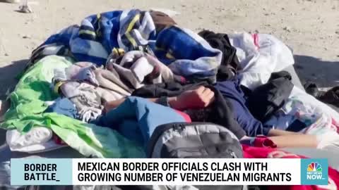 MEXICAN BORDER OFFICIALS CLASH WITH GROWING NUMBER OF VENEZUELAN MIGRANTS