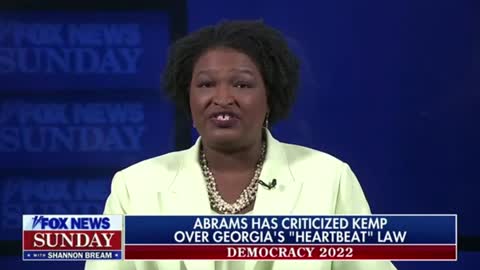 Stacey Abrams: "The medical reality that it is a fallacy we know exactly when a pregnancy starts"