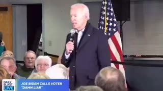 Joe Biden calls voter "a Damn Liar"
