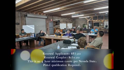 CCW Renewal and HR218 Firearms Qualification Course