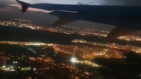 Acceleration and takeoff of an aircraft from the airport of Moscow