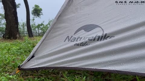 SOLO CAMPING - CAMPING WITH THUNDERSTORM OVERNIGHT SMALL TENT IN FOREST
