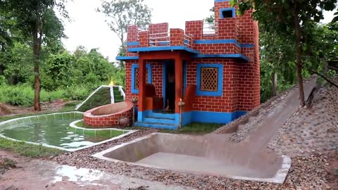 Build Mud Pool Architecture Design & Swimming Pool With Land Slide