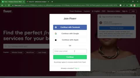 xow To Create Fiverr Account In Detail -- Fiverr account create easilh