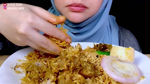 ASMR | CHICKEN BIRYANI | Eating Sounds | No Talking | Malaysia |