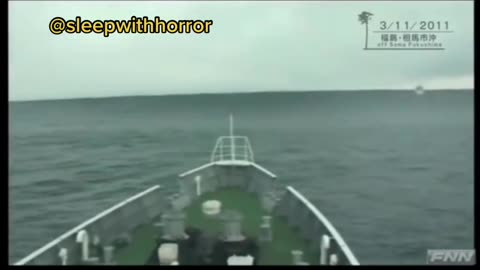 Terrifies moment caught in camera TSUNAMI