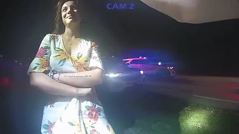 Drunk Driving with Kid in the Car, Woman Laughs Until the Cuffs Come Out