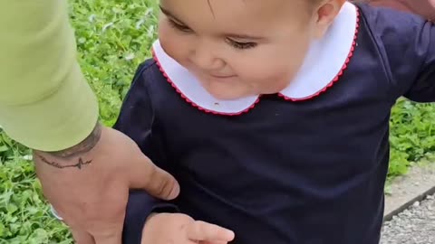 baby girl walking