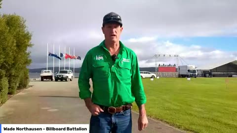 Farmer Wade daily broadcast from ANZAC Peace Park, Albany, WA - Billboard Battalion 24/4/24