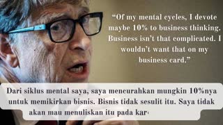 20 bill gates quotes for life inspiration, Indonesia Translation