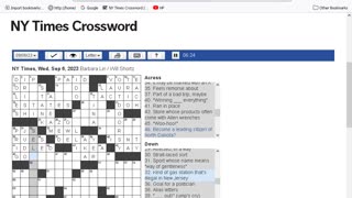 NY Times Crossword 2 Aug 23, Wednesday