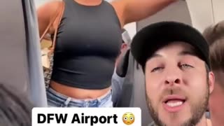 WOMAN ON PLANE HAS A MELTDOWN