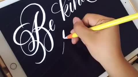 “Be Kind to one Another” Digital Calligraphy on the iPad Pro