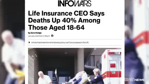 SKYROCKETING LIFE INSURANCE DEATH RATE FINALLY MAKING IT'S WAY TO MAIN STREAM NEWS !!