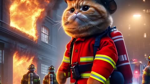 He is a firefighter 😭🥺