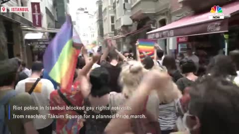 Gay Rights Marchers Clash With Police as Pride Parade Blocked in Istanbul