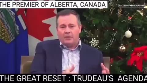 Premier of Alberta Jason Kenney Rejects Great Reset