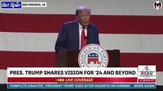 President Trump Iowa GOP Dinner Speech 7-28-2023