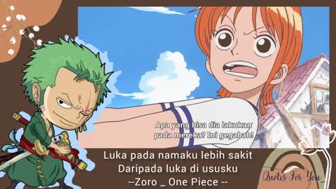 QUOTES ZORO _ Quotes Anime _ One Piece