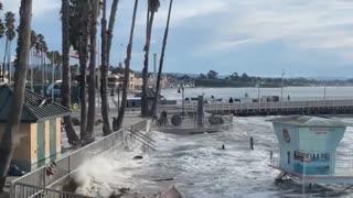 Tonga Volcano Tsunami Sends Crashing Waves to California