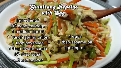 HOW TO COOK GINISANG GULAY