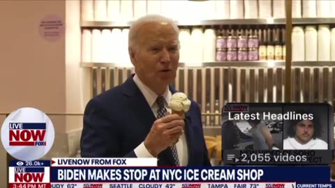 Biden makes stop at ice scream shop
