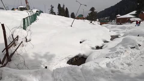Skier Lost Control Then Fell and Sled off Track Barely Missing Freezing Cold Water
