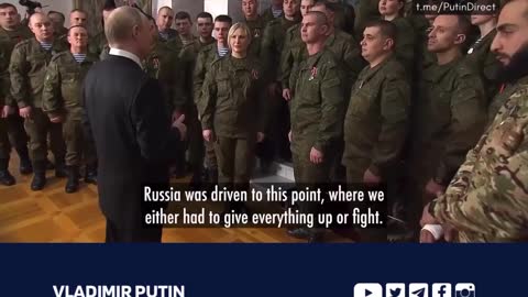 Putin to soldiers in Ukraine