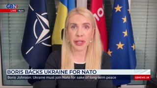 Boris Johnson calls for Ukraine to join Nato for 'the sake of long-term peace': Kira Rudik discusses