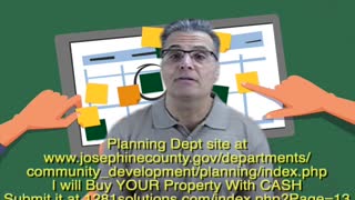 PLANNING DEPT wants to BUY YOUR Property