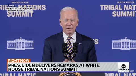 Biden delivers remarks at Tribal Nation Summit