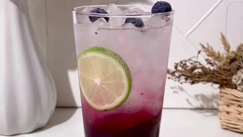 Fresh Blueberry mojito