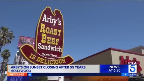 Iconic Hollywood Arby's location closes after 55 years