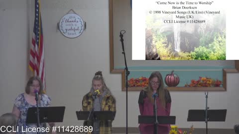 Moose Creek Baptist Church Sing “Come Now is The Time to Worship” During Service 10-23-2022