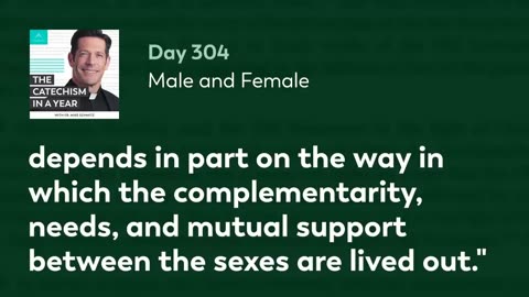 Day 304: Male and Female — The Catechism in a Year (with Fr. Mike Schmitz)