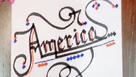 Captivating USA Calligraphy By Ashhh Calligraphy