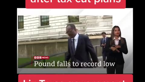 Pound hits record low after tax cut plans