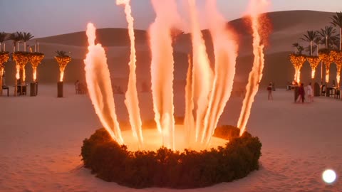 FIRE SHOW AT DESERT SAFARI