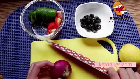 Health Recipe Keto Chicken and Cucumber Salad Keto Diet Recipe.