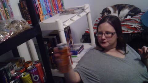 My Sister's Reaction to Rockstar Recovery Orange Energy Drink