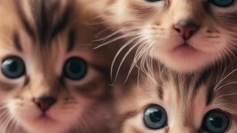 Cute Kittens AI Animation