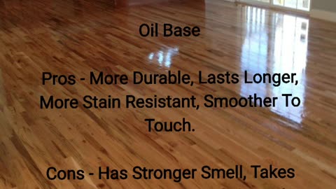 Oil based vs Water based Poly