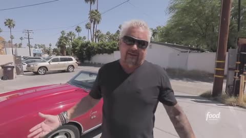 86_Guy Fieri Eats a Cheesesteak Crepe Diners, Drive-Ins and Dives Food Network