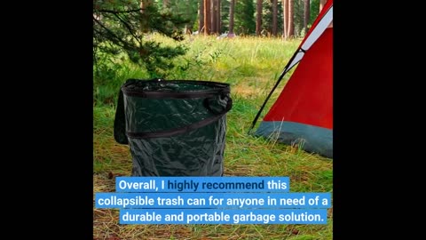 Customer Reviews: Collapsible Trash Can- Pop Up 33 Gallon Trashcan for Garbage With Zippered Li...