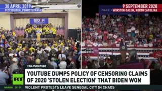 YouTube reverses rigged 2020 election post censorship.