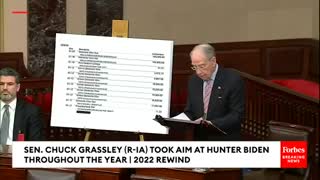 Chuck Grassley Details Alleged Hunter Biden Corruption.