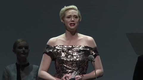 Gwendoline Christie British Style Award - Red Carpet Ambassador British Fashion Awards 2015