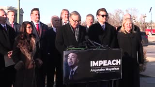 impeach Mayorkas" Press Conference on Capitol Hill.