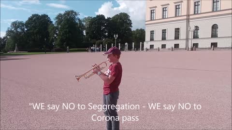 IT's Cool to say NO. This is a song from a young Norwegian boy, Nor - to an old Norwegian king, Harald V