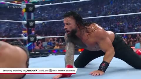 Reigns vs. Uso - Tribal Combat for Undisputed WWE Universal Championship_ SummerSlam 2023 Highlights